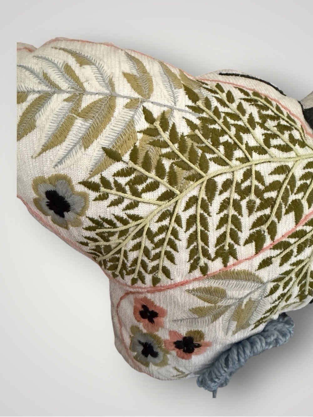 NWT Sonoma Goods For Life® Shaped Embroidered Butterfly Pillow - Picture 3 of 7